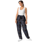 Lozenge Aircraft Night CAMO Unisex Wide-Leg Joggers