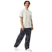 Lozenge Aircraft Night CAMO Unisex Wide-Leg Joggers