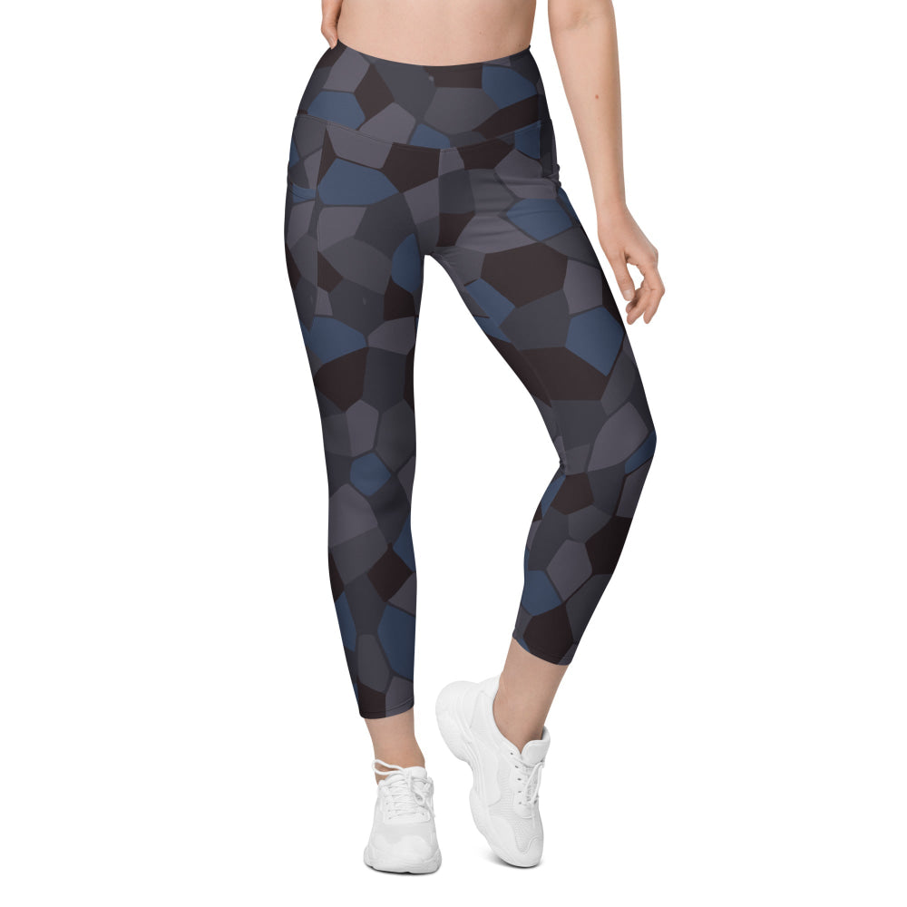 German WW1 Lozenge Aircraft Night CAMO Women’s Leggings with pockets - Womens With Pockets