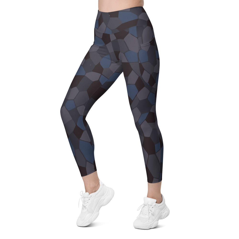 German WW1 Lozenge Aircraft Night CAMO Women’s Leggings with pockets - Womens With Pockets