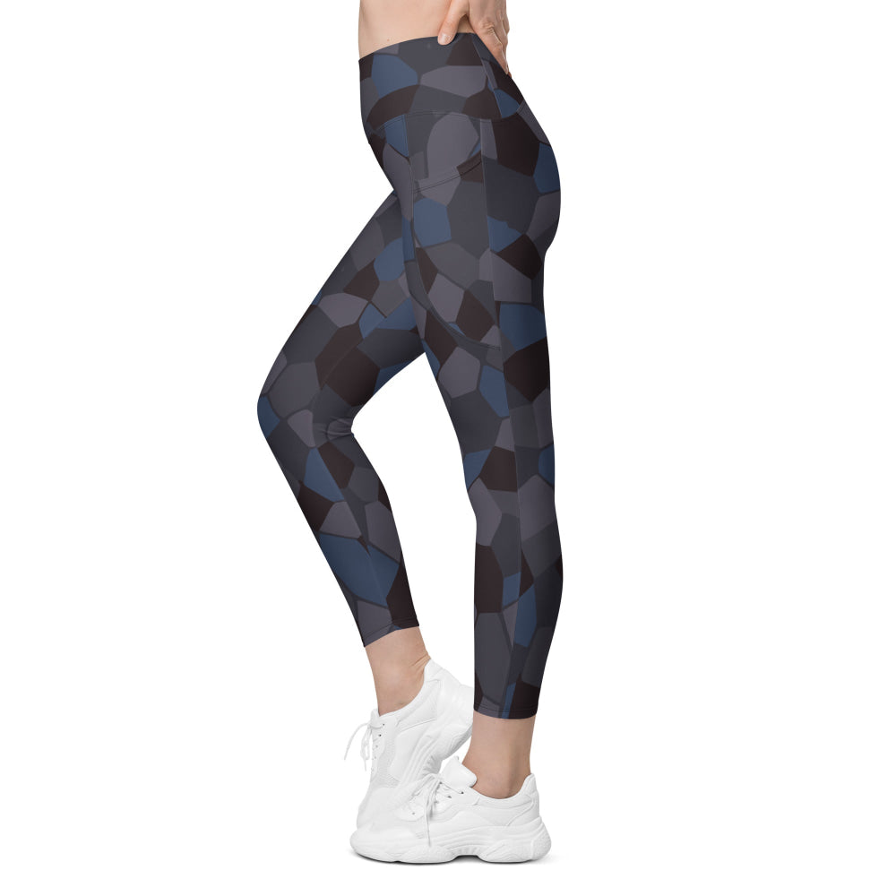 German WW1 Lozenge Aircraft Night CAMO Women’s Leggings with pockets - Womens With Pockets