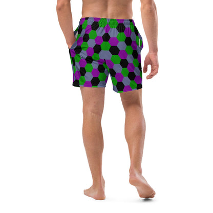 German WW1 Lozenge Night Operations CAMO Swim Trunks - Mens