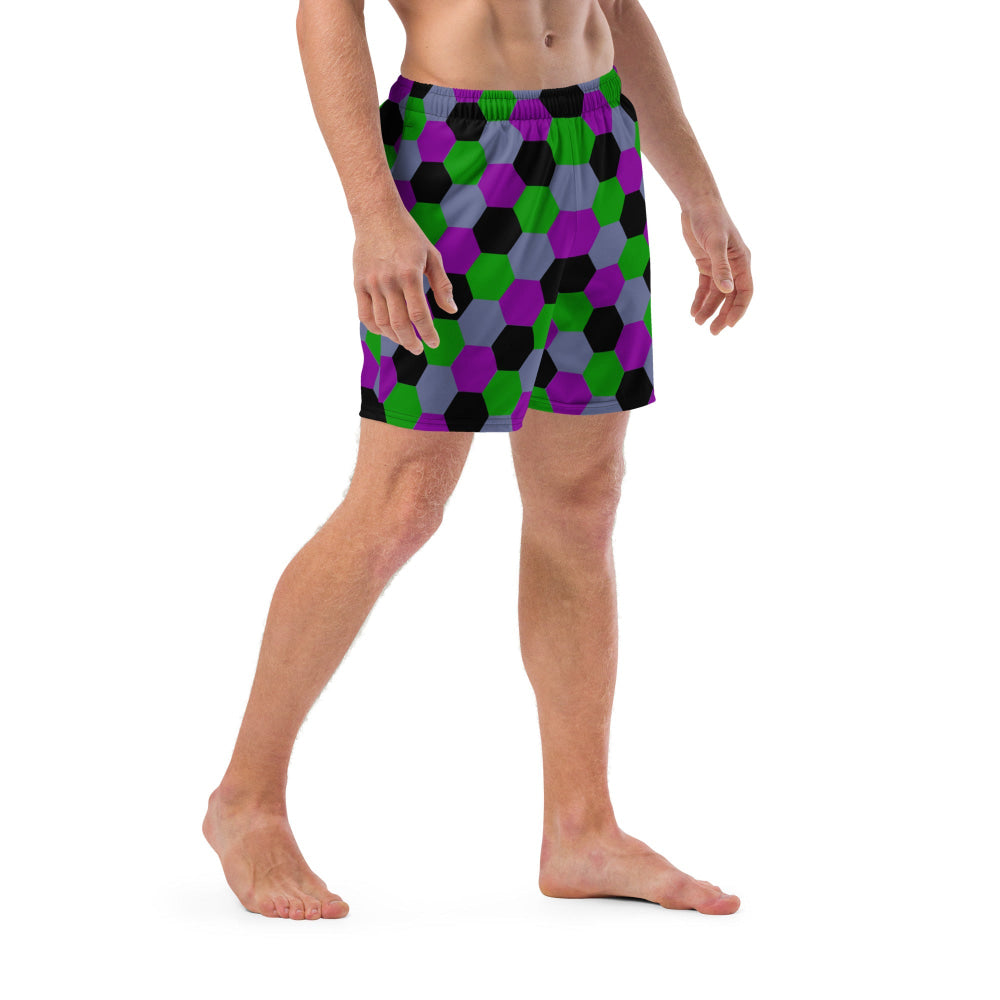 German WW1 Lozenge Night Operations CAMO Swim Trunks - Mens