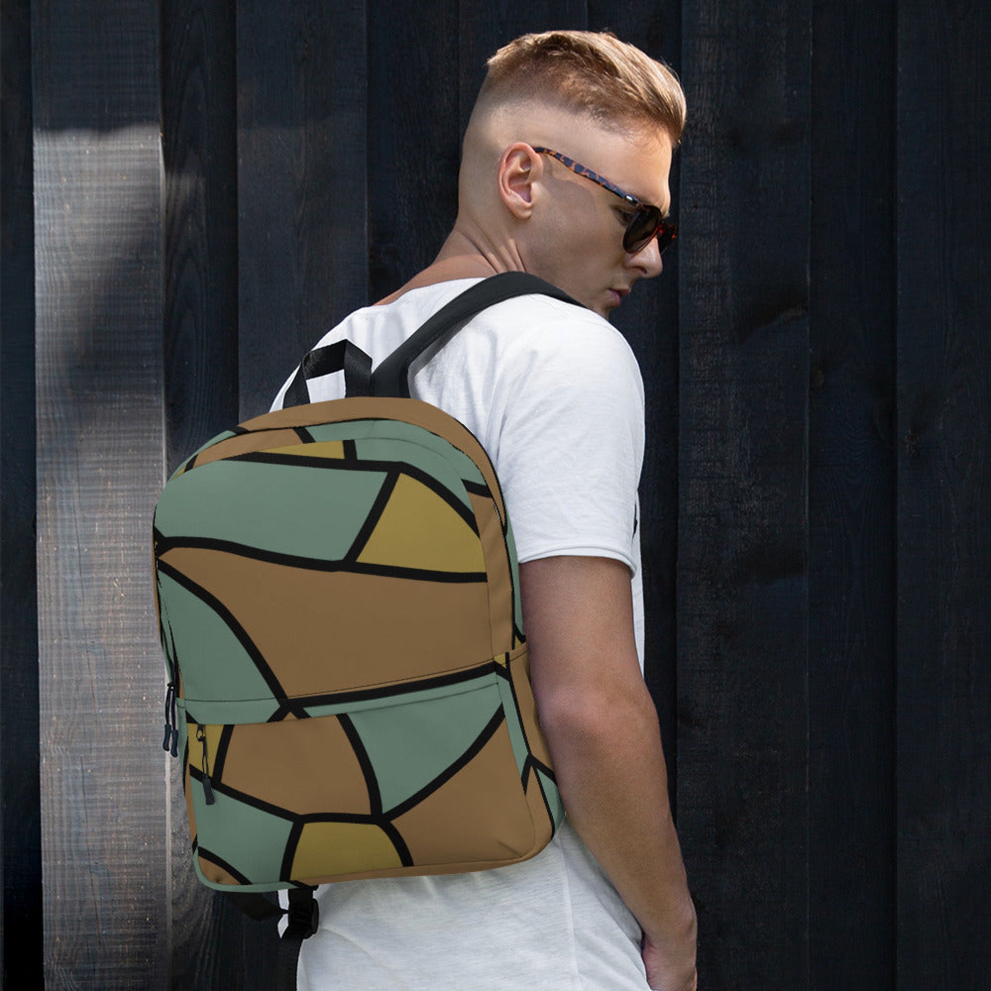 German WW1 Turtle Shell Trench Stahlhelm CAMO Backpack