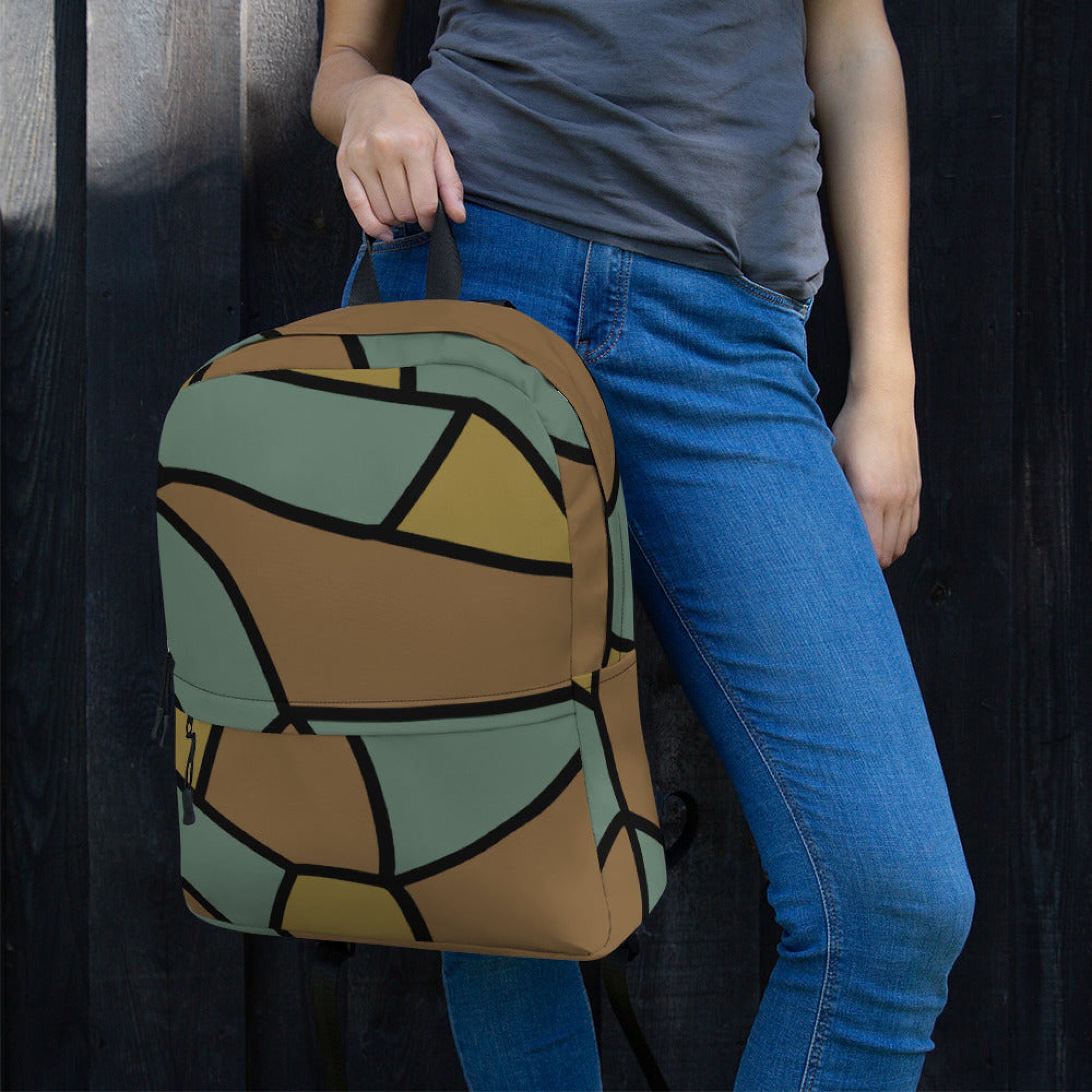 German WW1 Turtle Shell Trench Stahlhelm CAMO Backpack