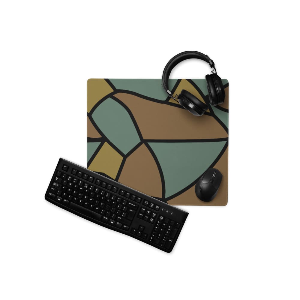 German WW1 Turtle Shell Trench Stahlhelm CAMO Gaming mouse pad - 18″×16″