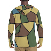 WW1 Turtle Shell Trench Stahlhelm CAMO Mens Sunscreen Sports Hoodie With Thumb Holes