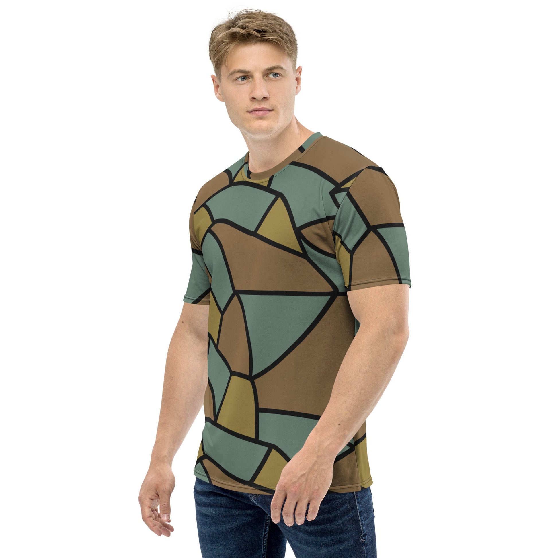 German WW1 Turtle Shell Trench Stahlhelm CAMO Mens t shirt T Shirts