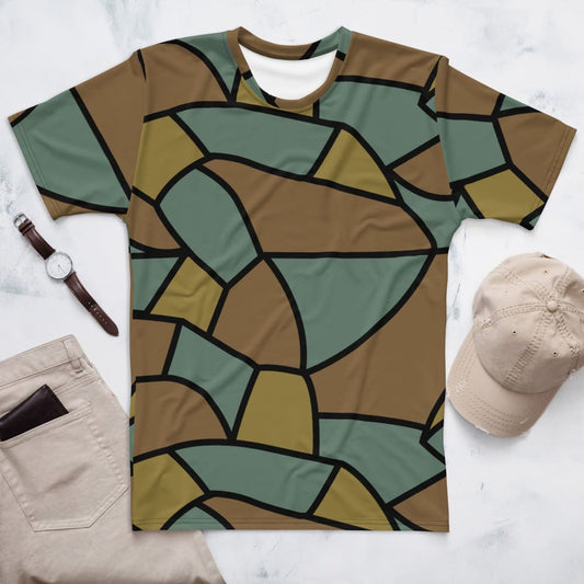 German WW1 Turtle Shell Trench Stahlhelm CAMO Men’s T-shirt - XS