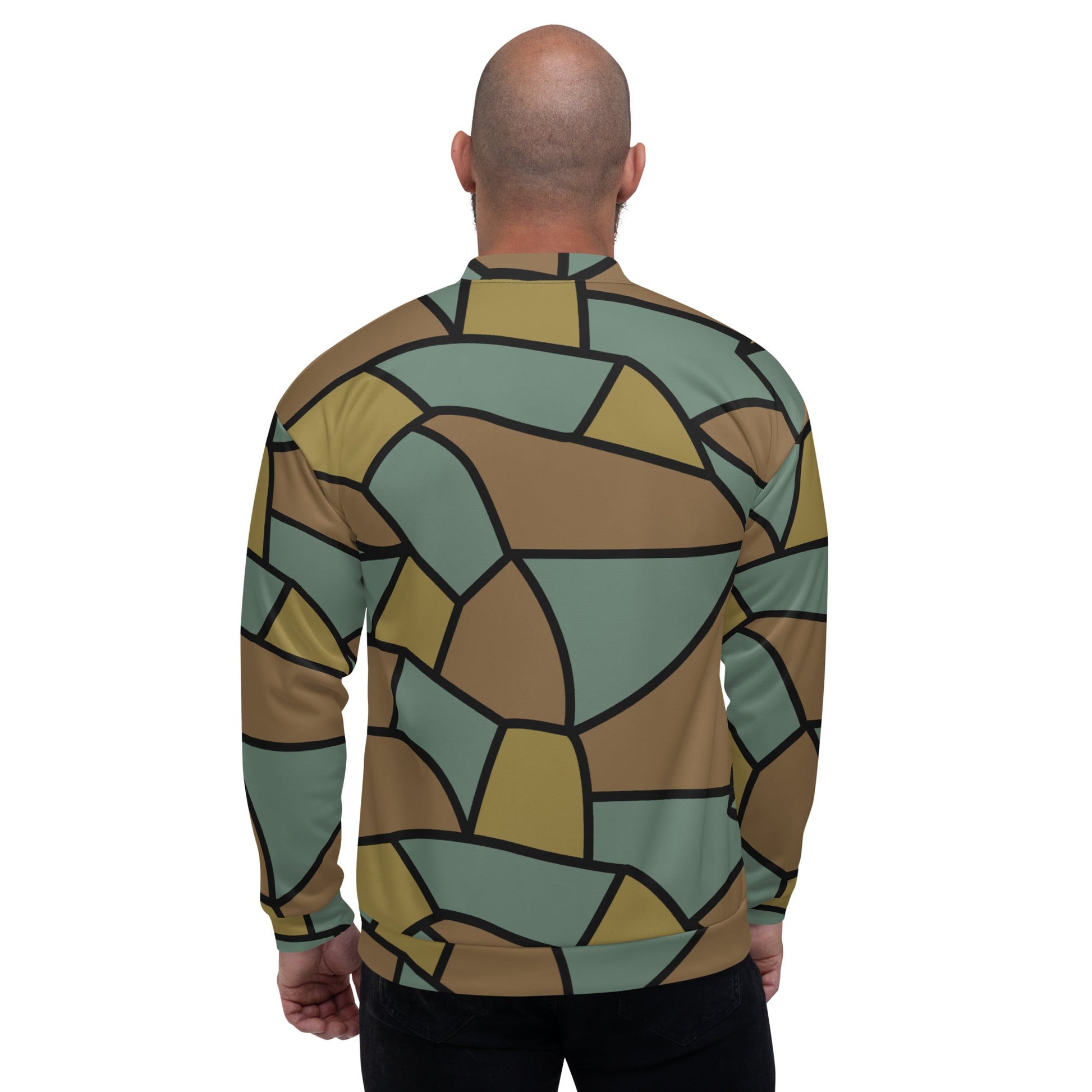German WW1 Turtle Shell Trench Stahlhelm CAMO Unisex Bomber Jacket - Jackets
