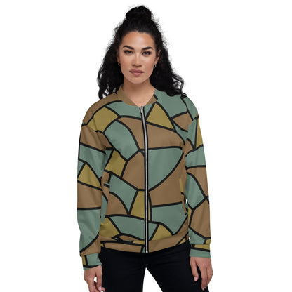 German WW1 Turtle Shell Trench Stahlhelm CAMO Unisex Bomber Jacket - Jackets
