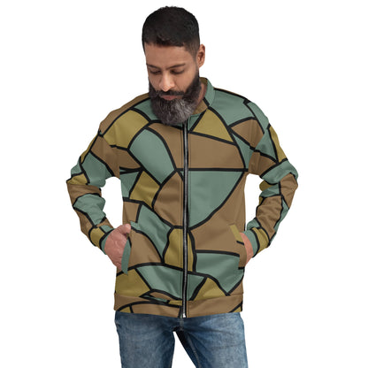 German WW1 Turtle Shell Trench Stahlhelm CAMO Unisex Bomber Jacket - Jackets
