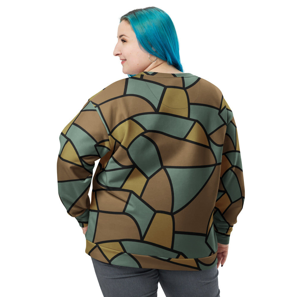 German WW1 Turtle Shell Trench Stahlhelm CAMO Unisex Sweatshirt