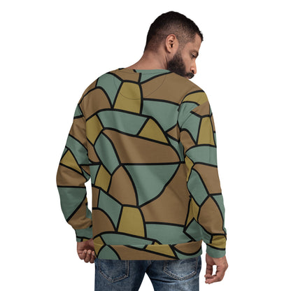 German WW1 Turtle Shell Trench Stahlhelm CAMO Unisex Sweatshirt