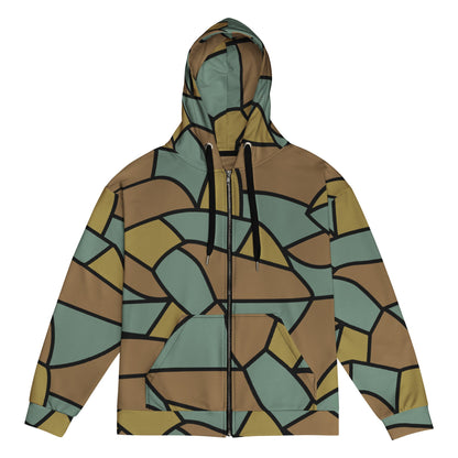 German WW1 Turtle Shell Trench Stahlhelm CAMO Unisex zip hoodie 2XS Zip Hoodies