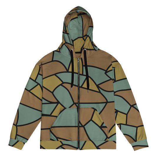 German WW1 Turtle Shell Trench Stahlhelm CAMO Unisex zip hoodie - Zip Hoodie