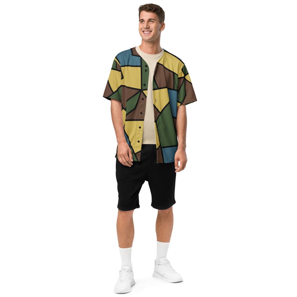 German WW1 Turtle Shell Trench Stahlhelm v2 CAMO baseball jersey - Baseball Jersey