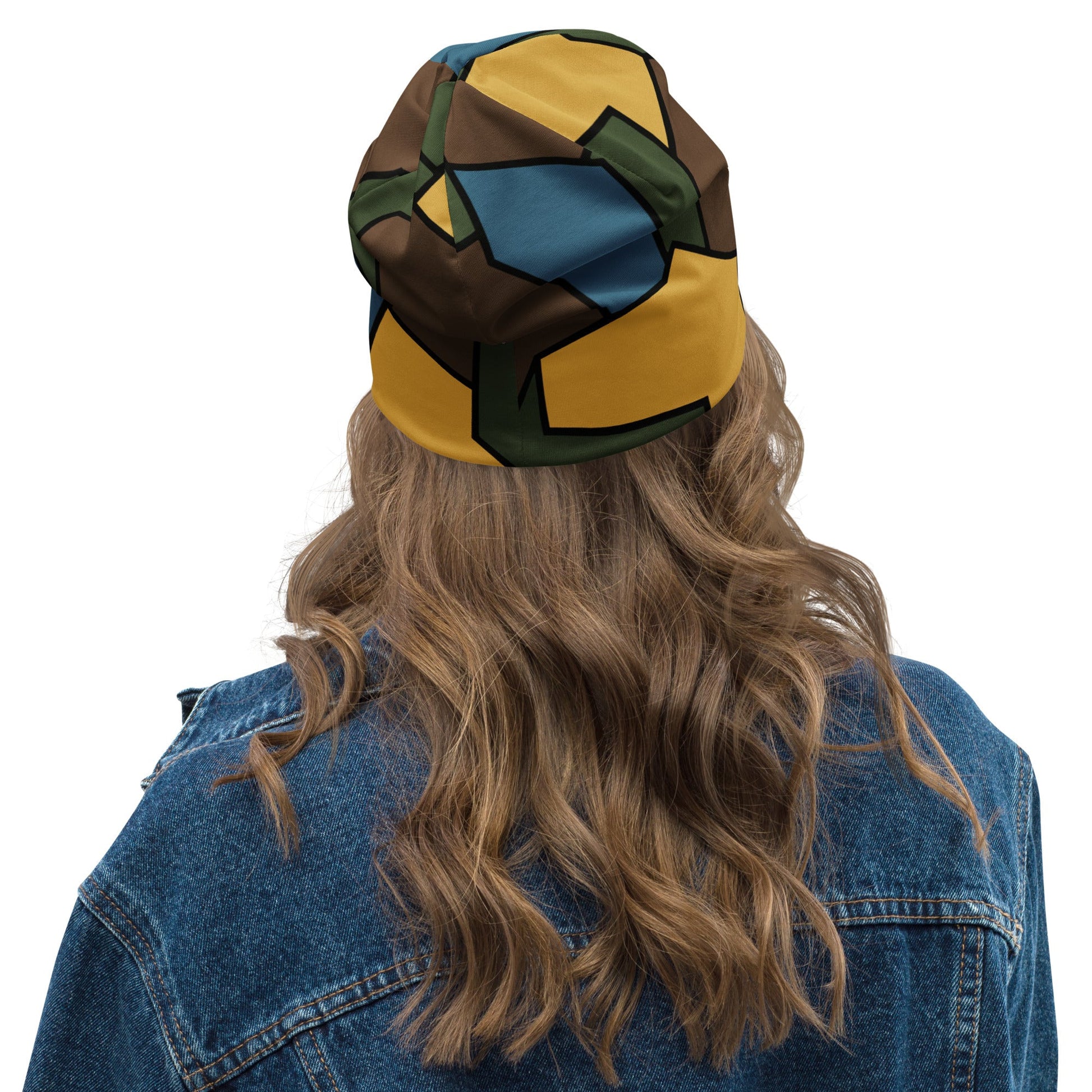 German WW1 Turtle Shell Trench Stahlhelm v2 CAMO Beanie