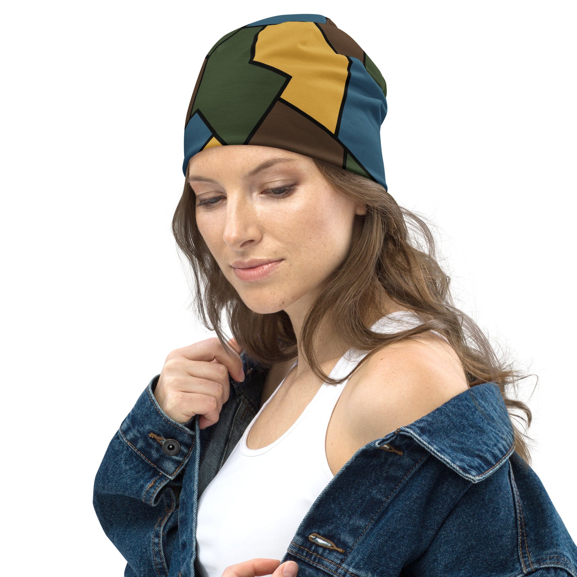 German WW1 Turtle Shell Trench Stahlhelm v2 CAMO Beanie