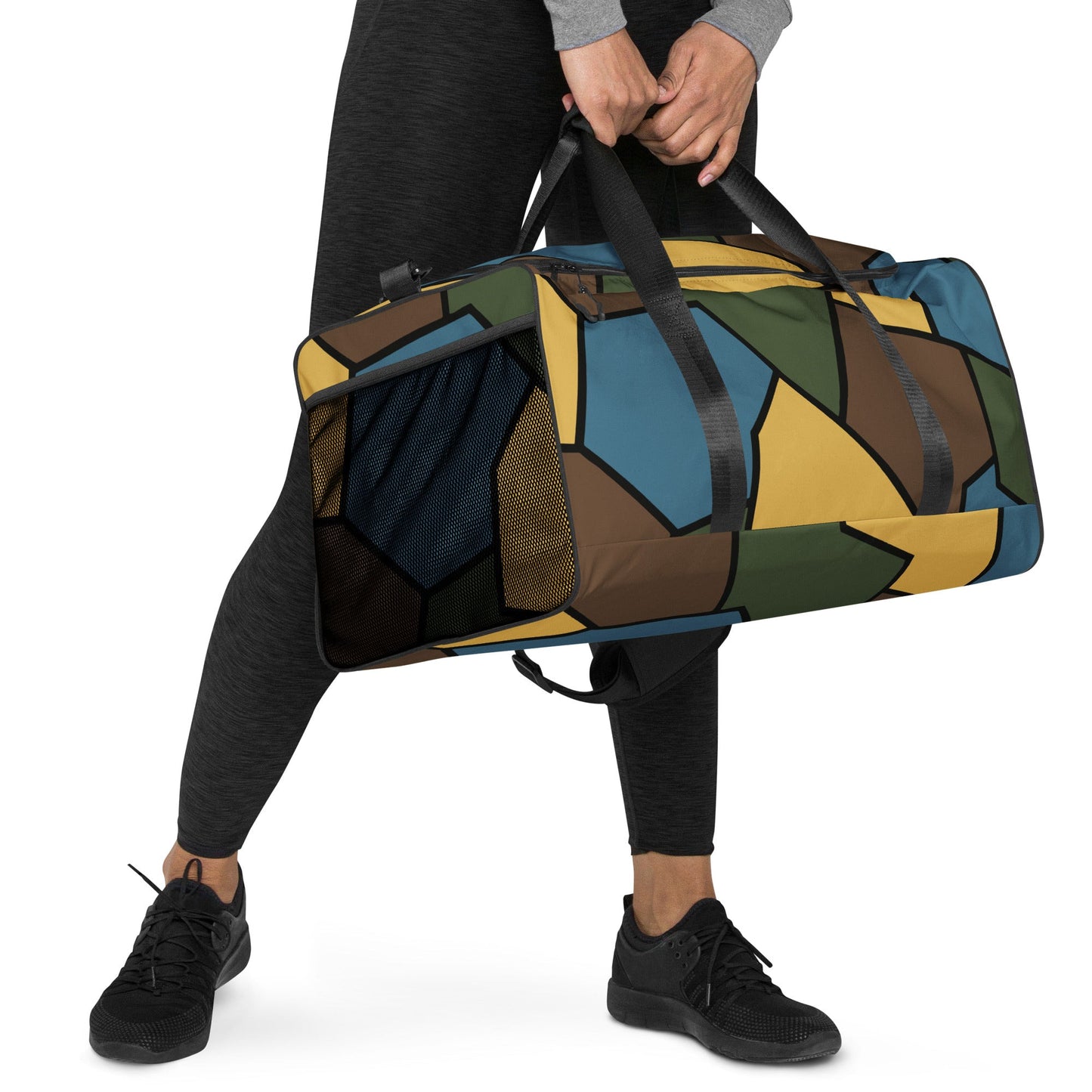 German WW1 Turtle Shell Trench Stahlhelm v2 CAMO Duffle Bag
