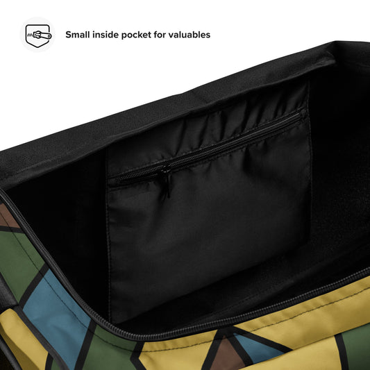 German WW1 Turtle Shell Trench Stahlhelm v2 CAMO Duffle bag - Bags