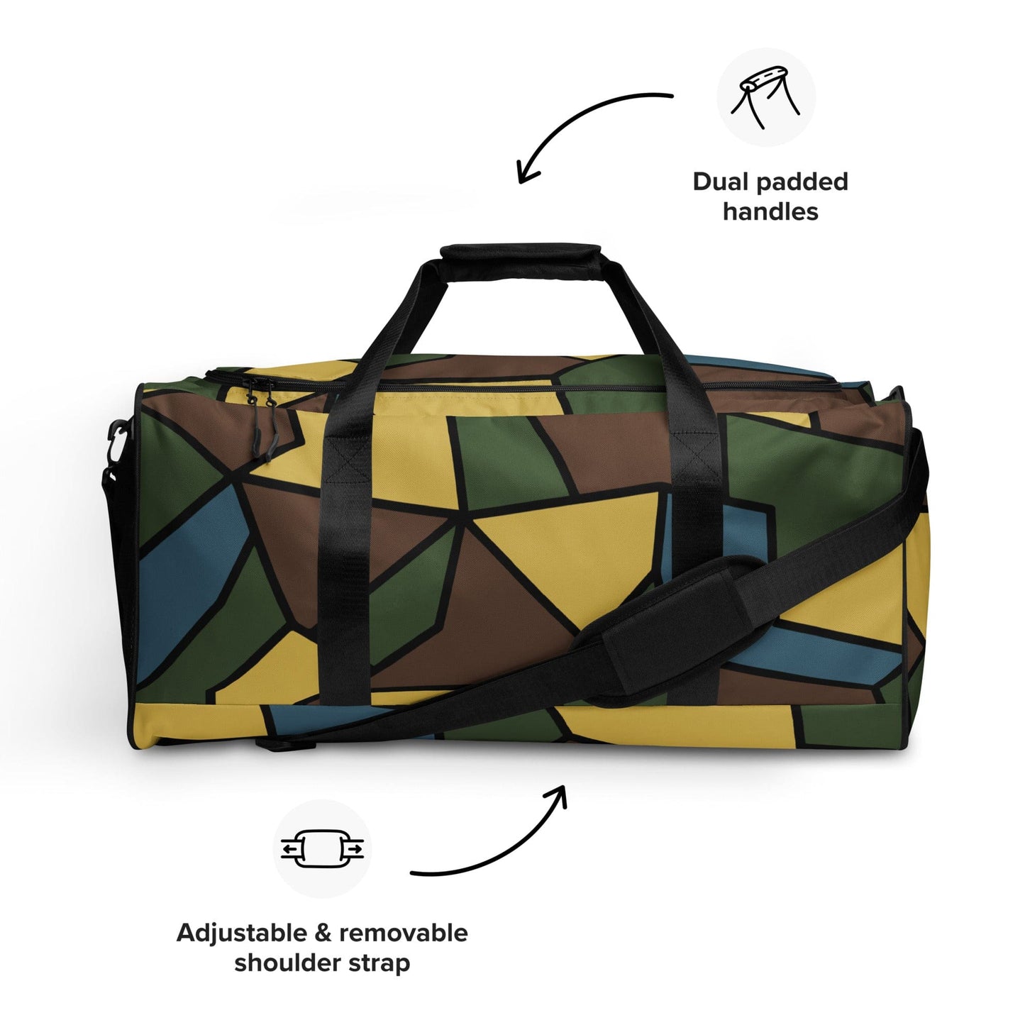 German WW1 Turtle Shell Trench Stahlhelm v2 CAMO Duffle bag - Bag