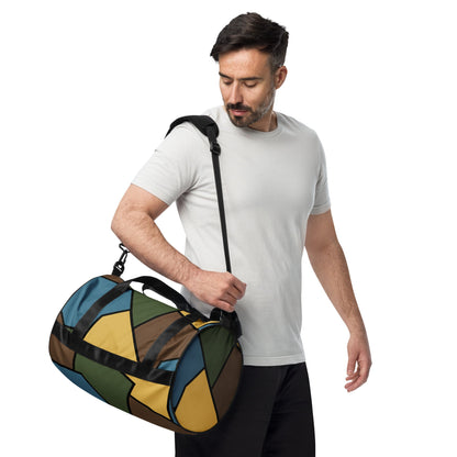 German WW1 Turtle Shell Trench Stahlhelm v2 CAMO Gym Bag