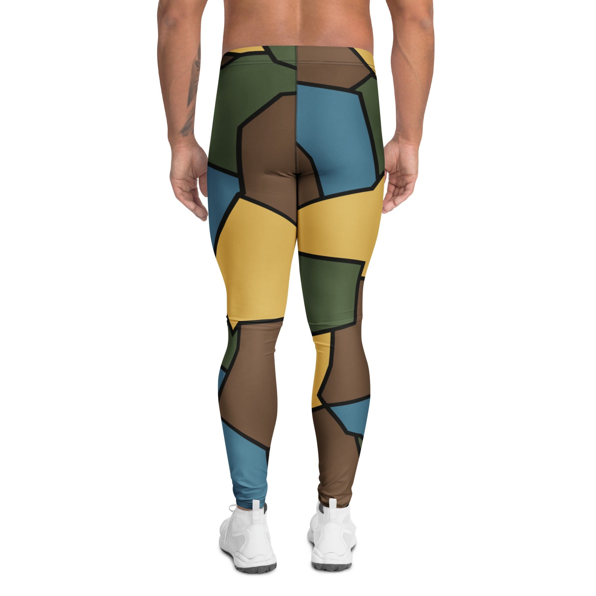 German WW1 Turtle Shell Trench Stahlhelm v2 CAMO Mens Leggings