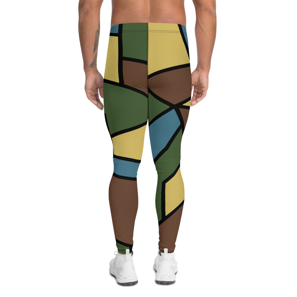 German WW1 Turtle Shell Trench Stahlhelm v2 CAMO Men’s Leggings - Mens