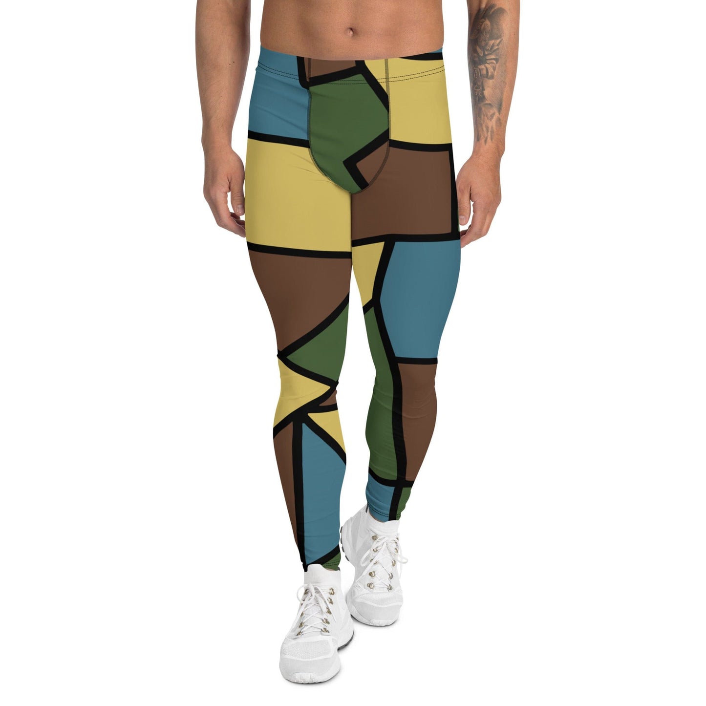 German WW1 Turtle Shell Trench Stahlhelm v2 CAMO Men’s Leggings - XS - Mens