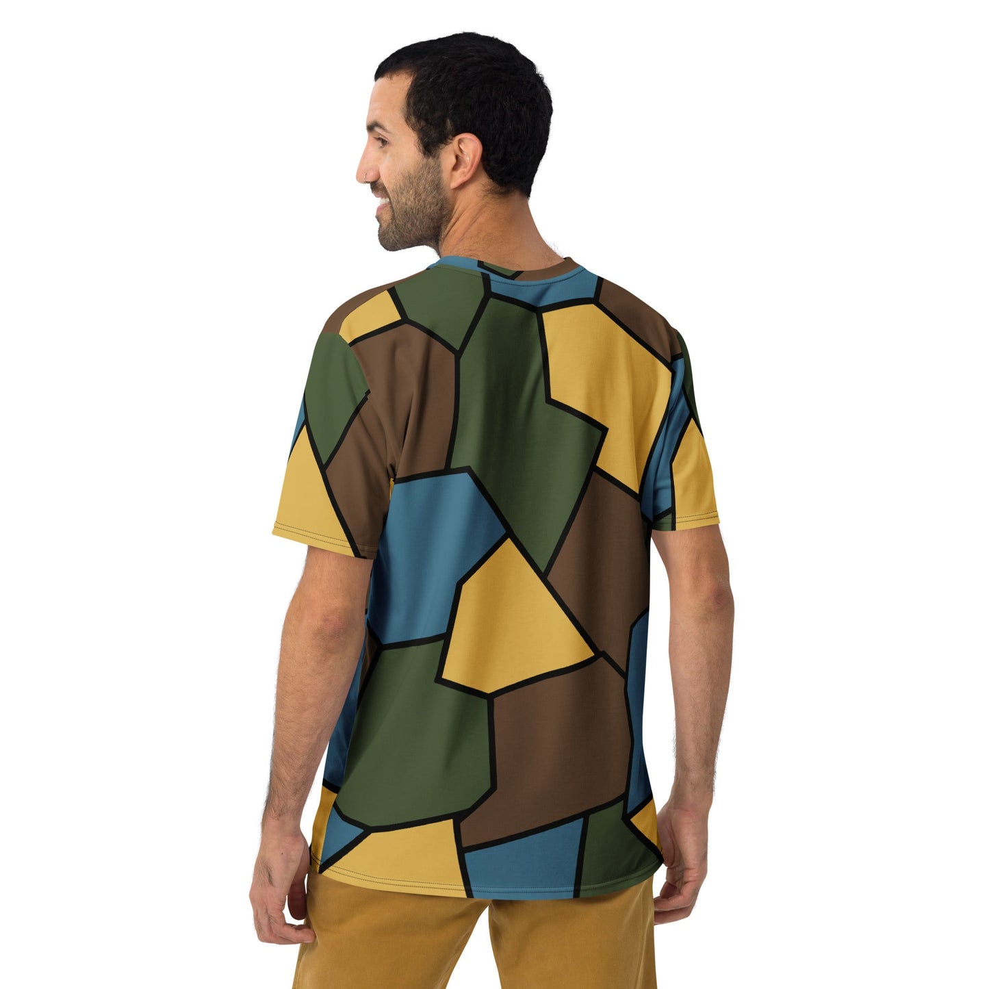 German WW1 Turtle Shell Trench Stahlhelm v2 CAMO Mens T-Shirt