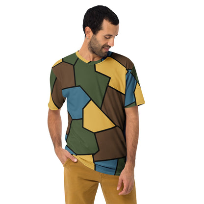German WW1 Turtle Shell Trench Stahlhelm v2 CAMO Mens T-Shirt