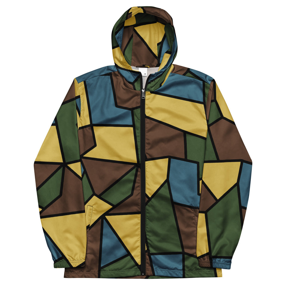 German WW1 Turtle Shell Trench Stahlhelm v2 CAMO Men’s windbreaker - Mens Windbreaker