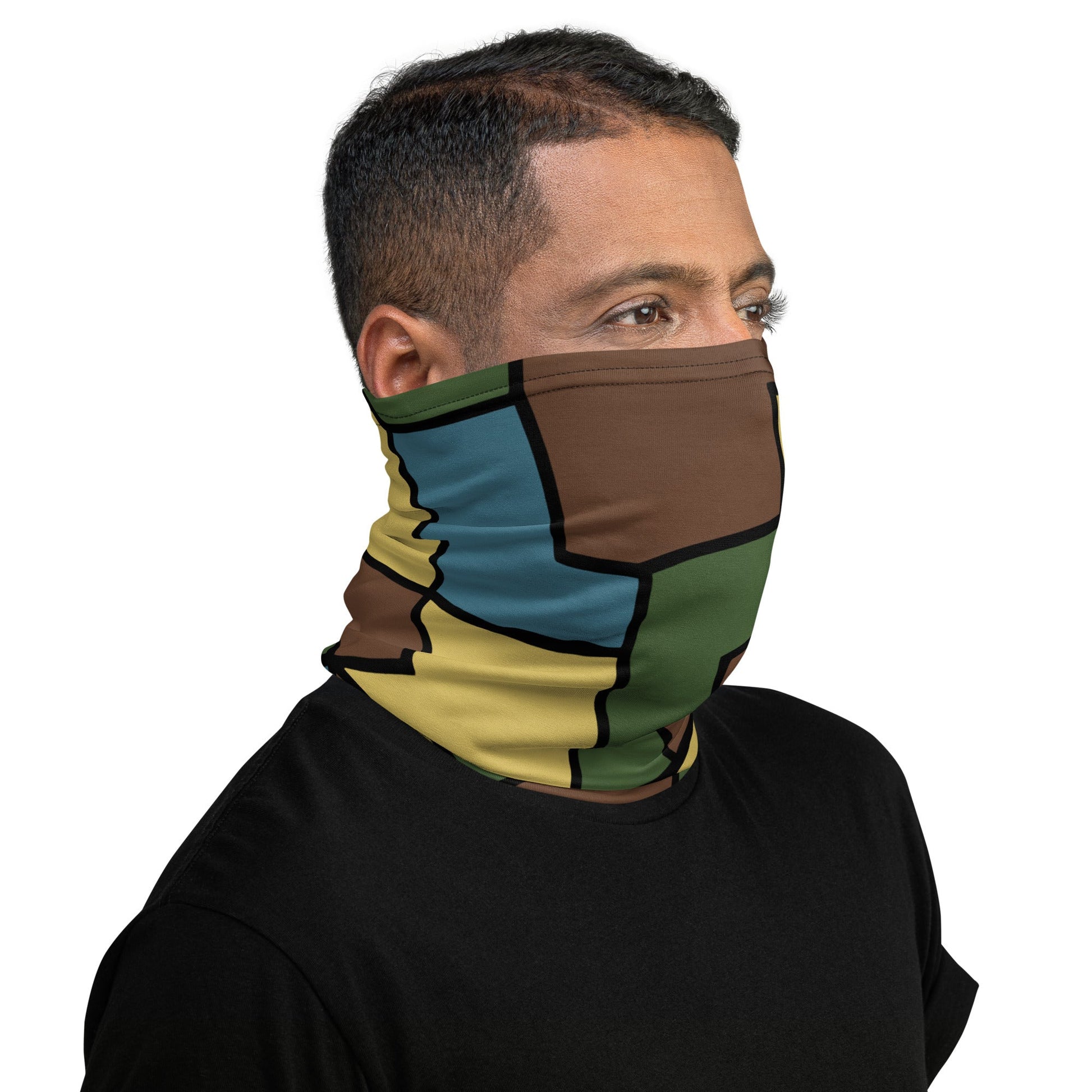 German WW1 Turtle Shell Trench Stahlhelm v2 CAMO Neck Gaiter Gaiters