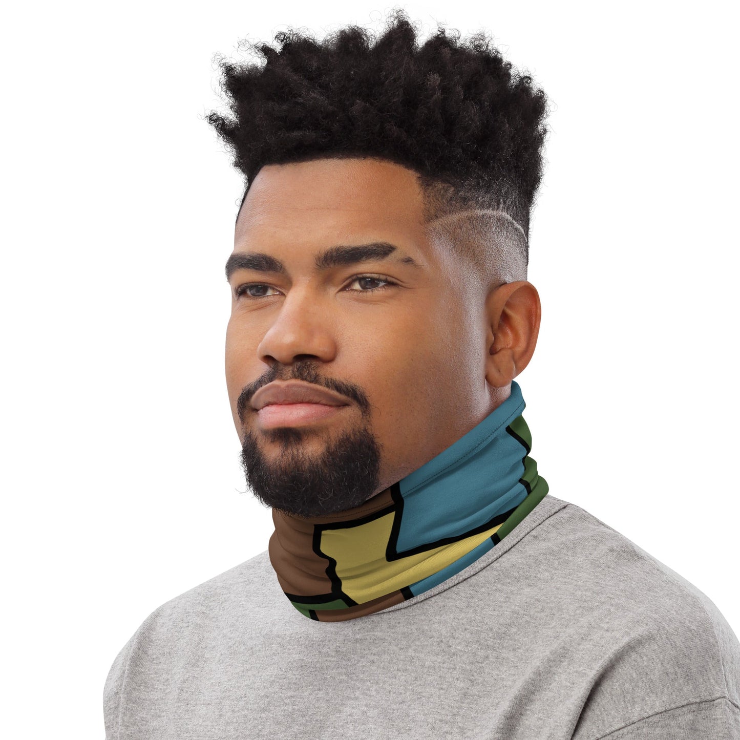 German WW1 Turtle Shell Trench Stahlhelm v2 CAMO Neck Gaiter Gaiters