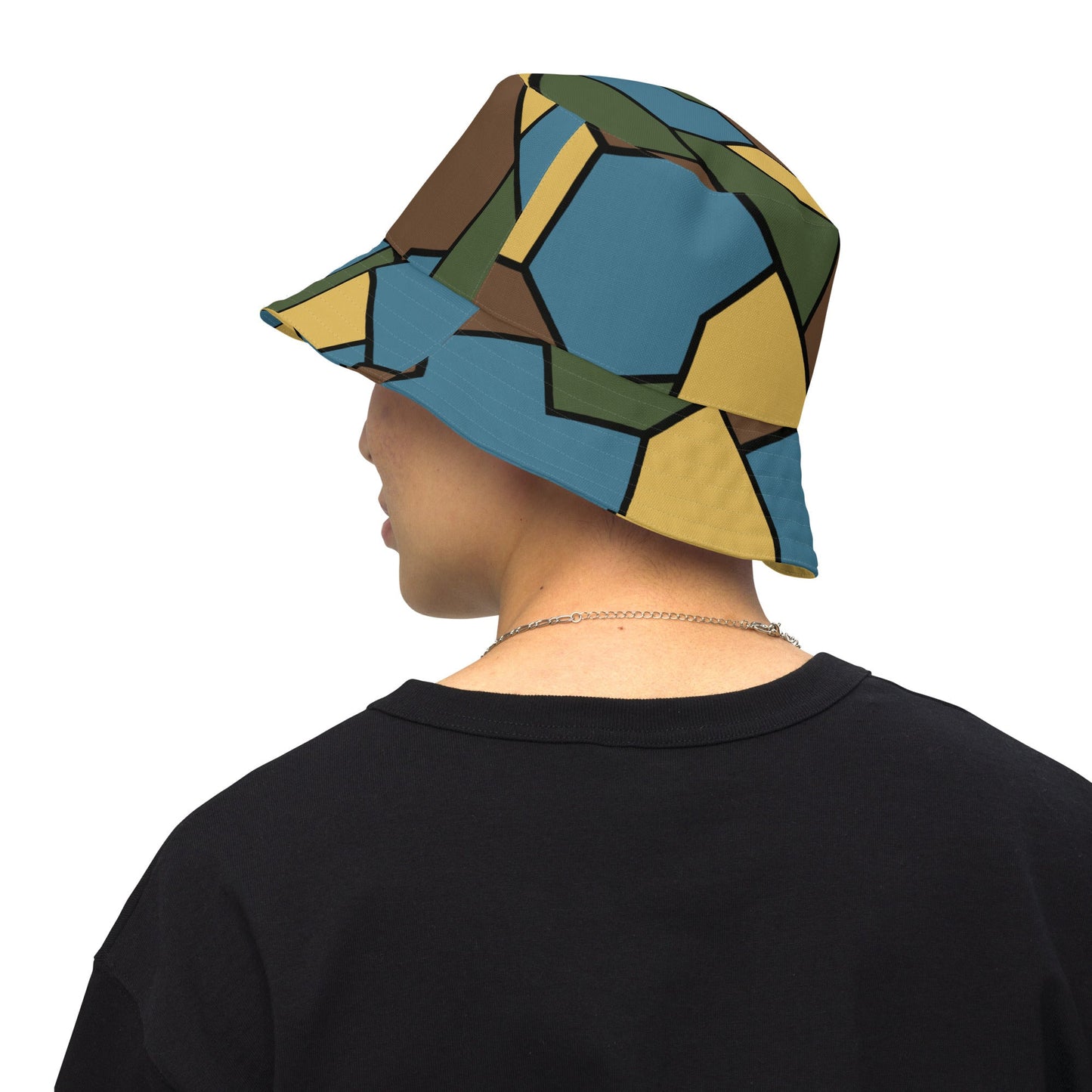 German WWI Sky Turtle Shell Stahlhelm CAMO Reversible Bucket Hat