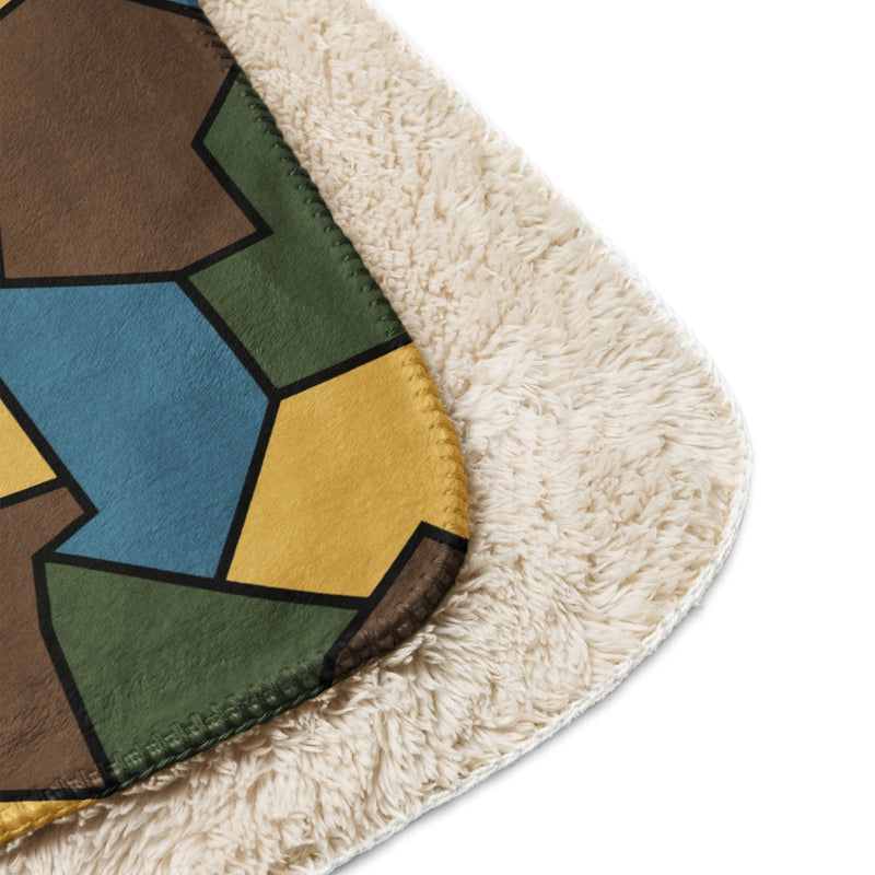Turtle Shell Stahlhelm Sky CAMO Sherpa Blanket