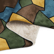 Turtle Shell Stahlhelm Sky CAMO Sherpa Blanket