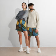 Turtle Shell Stahlhelm Sky CAMO Unisex Athletic Long Shorts