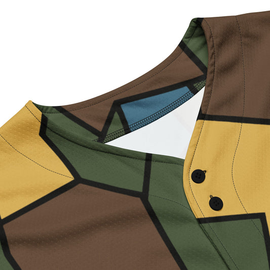 German WWI Sky Turtle Shell Stahlhelm CAMO Unisex Baseball Jersey