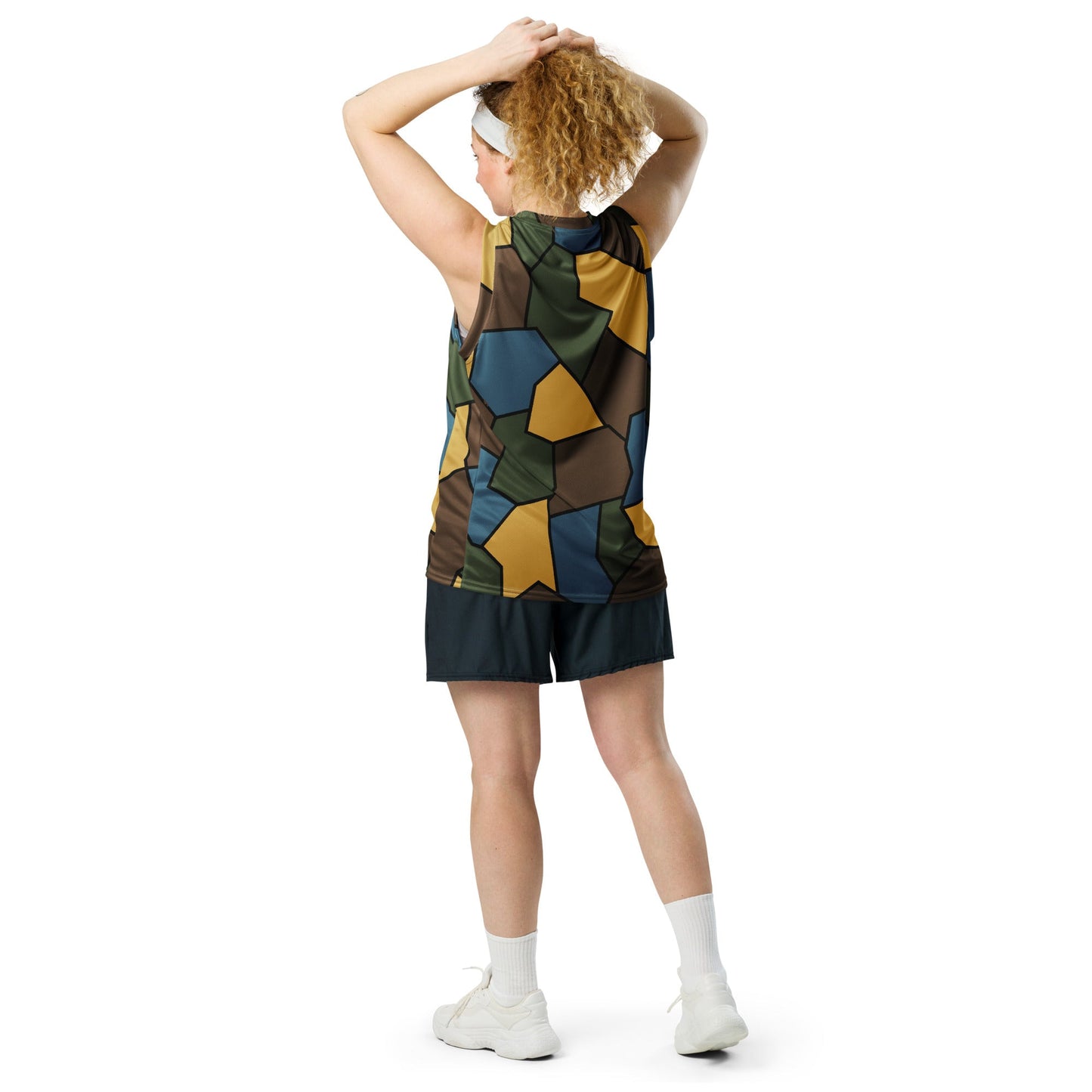 Turtle Shell Stahlhelm Sky CAMO Unisex Basketball Jersey