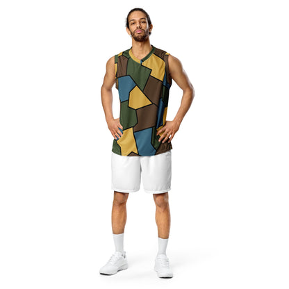 Turtle Shell Stahlhelm Sky CAMO Unisex Basketball Jersey