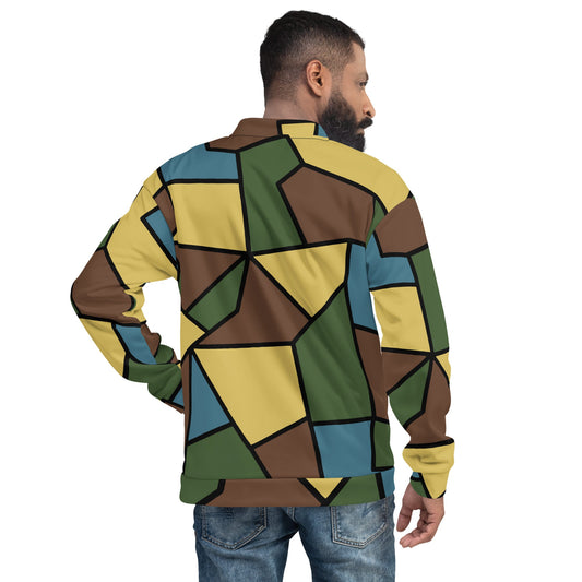 German WW1 Turtle Shell Trench Stahlhelm v2 CAMO Unisex Bomber Jacket - Jackets