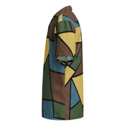 Turtle Shell Stahlhelm Sky CAMO Unisex Short-Sleeve Button Shirt - Button-Up