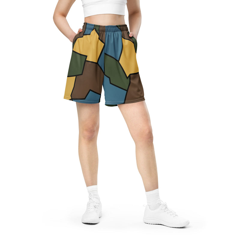 Turtle Shell Stahlhelm Sky CAMO Unisex Mesh Shorts