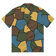 Turtle Shell Stahlhelm Sky CAMO Unisex Short-Sleeve Button Shirt - Button-Up