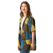 Turtle Shell Stahlhelm Sky CAMO Unisex Short-Sleeve Button Shirt - Button-Up