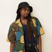 Turtle Shell Stahlhelm Sky CAMO Unisex Short-Sleeve Button Shirt - Button-Up