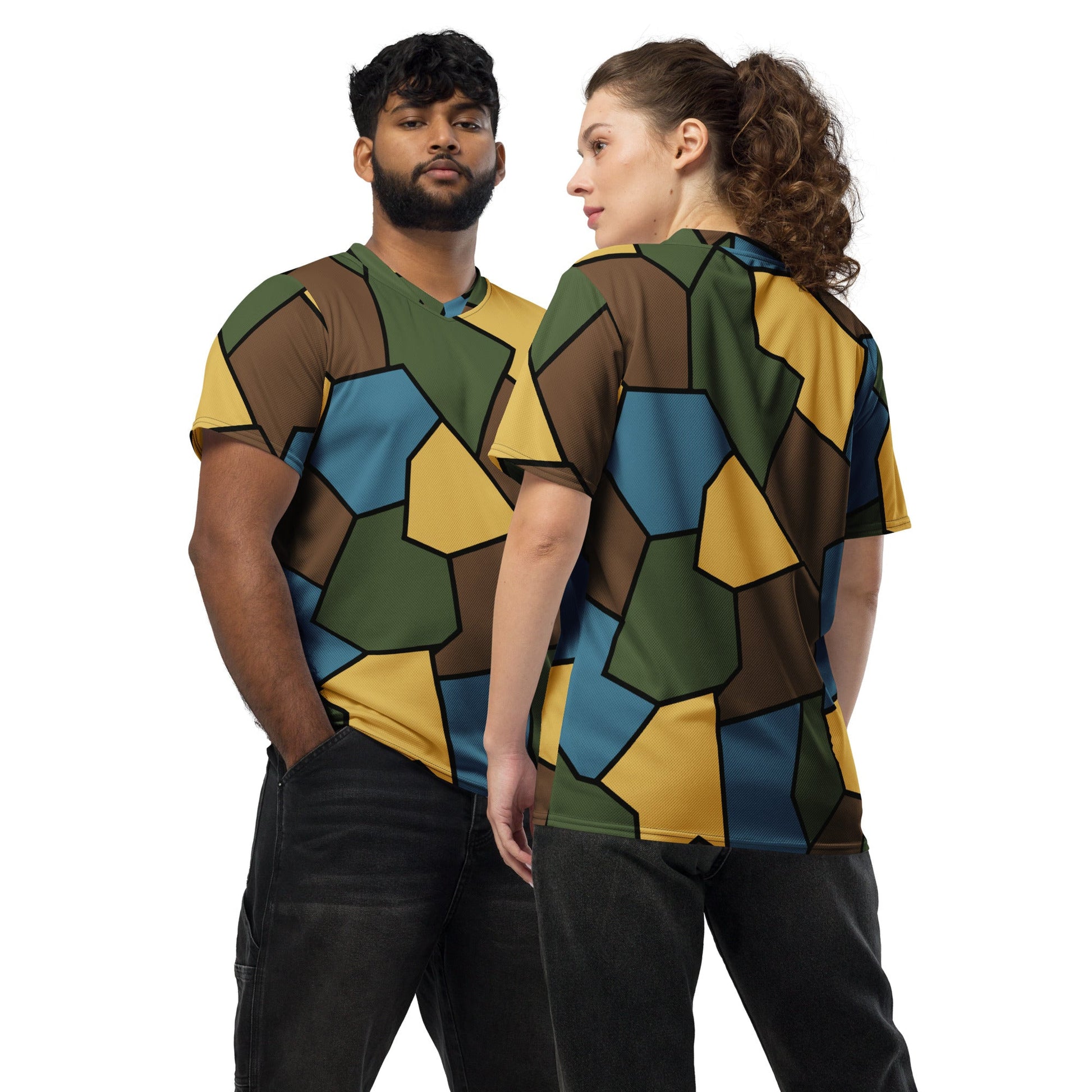 German WW1 Turtle Shell Trench Stahlhelm v2 CAMO Unisex Sports Jersey - 2XS