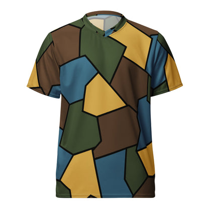 German WW1 Turtle Shell Trench Stahlhelm v2 CAMO Unisex Sports Jersey